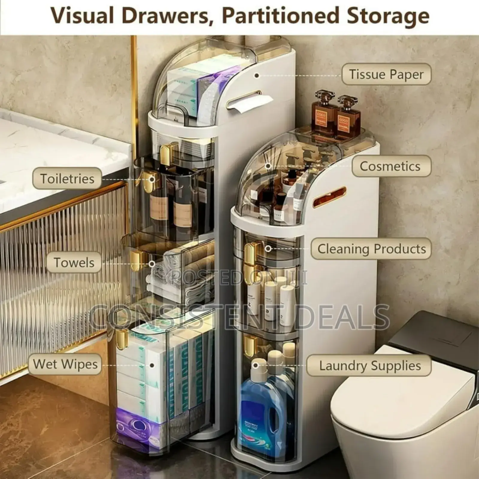 Small Bathroom Storage Corner Floor Cabinet