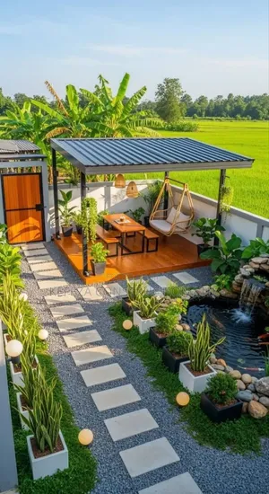 The Pagola With Floor Decking of PVC