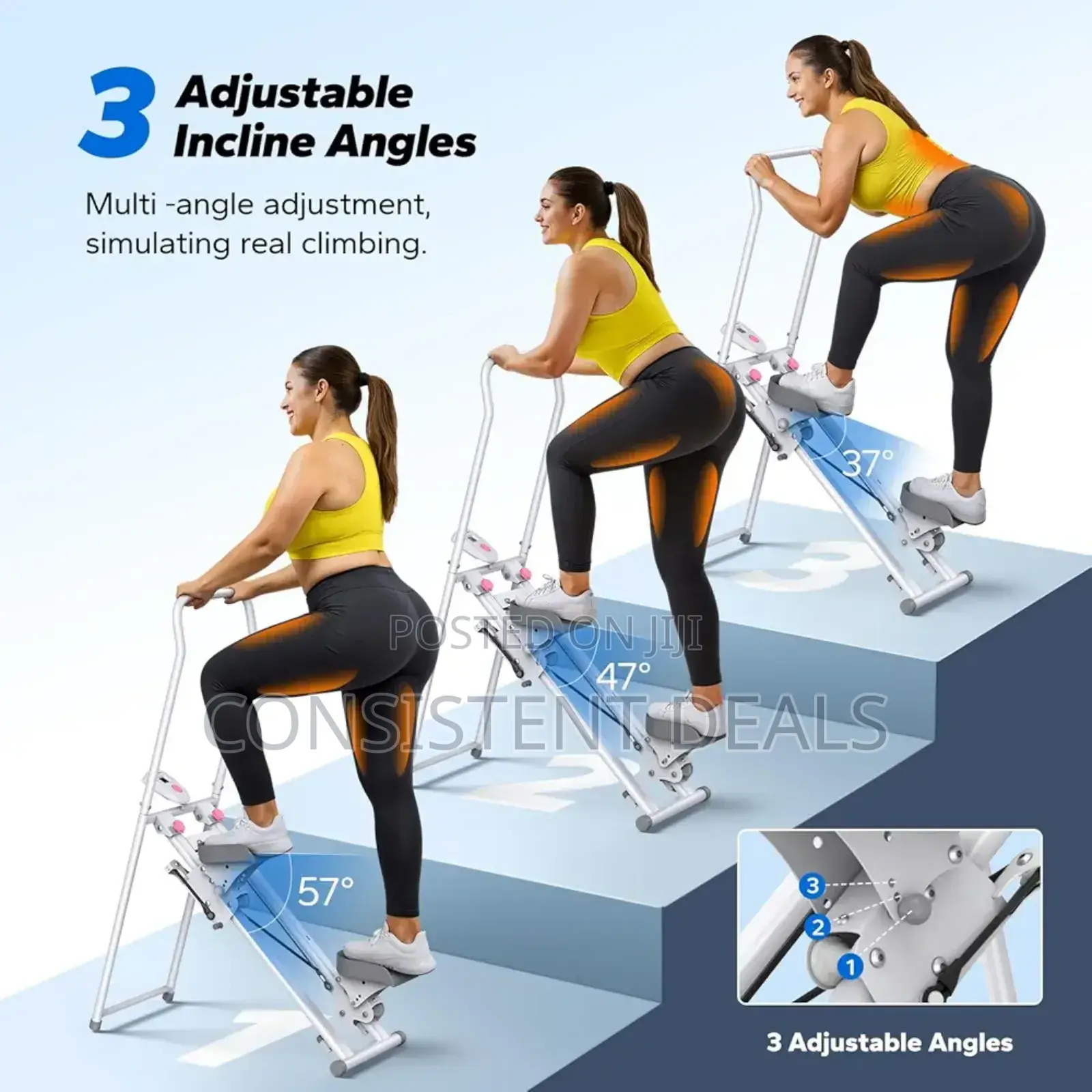 Stair Stepper For Home Gym Exercise, New Version Vertical Climber