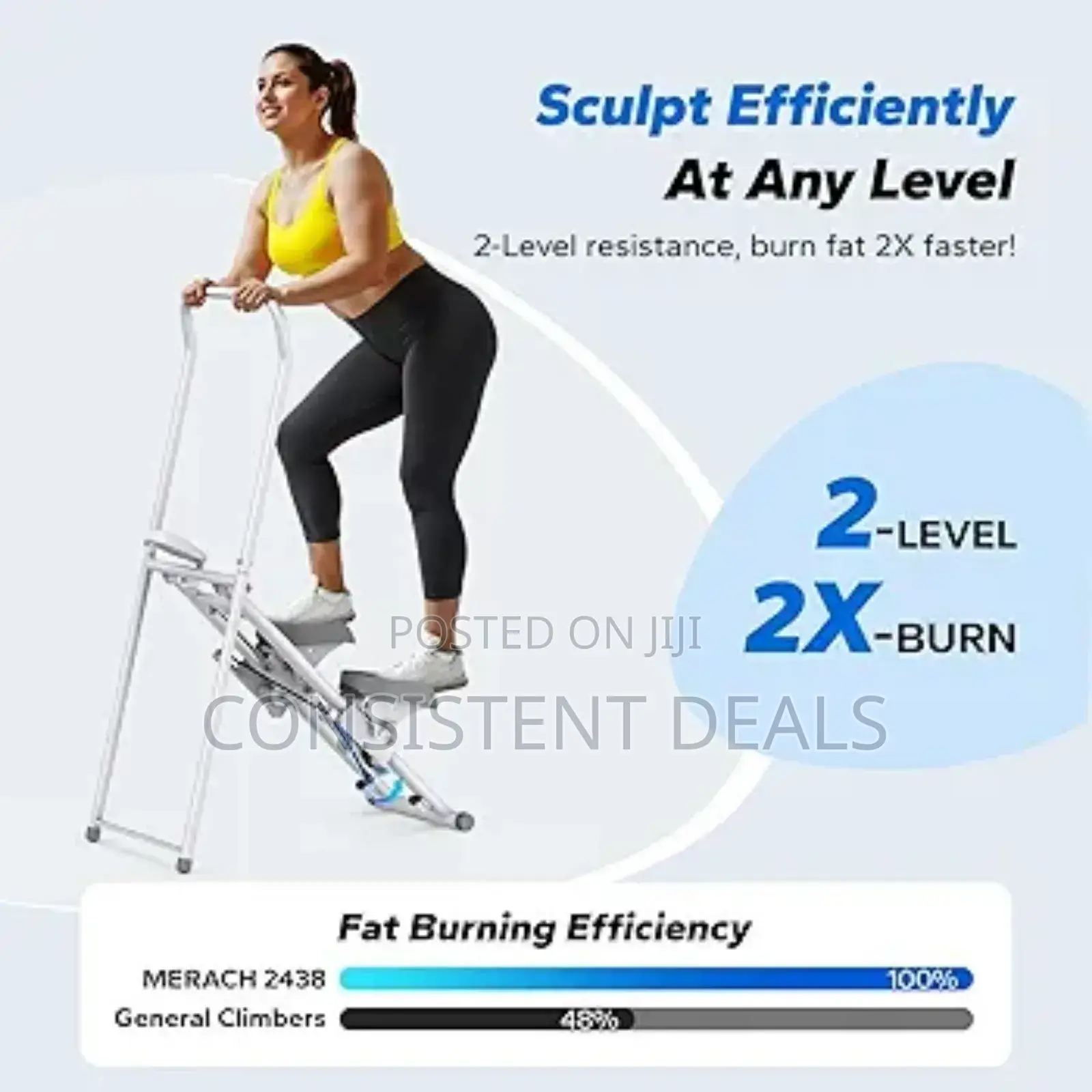 Stair Stepper For Home Gym Exercise, New Version Vertical Climber