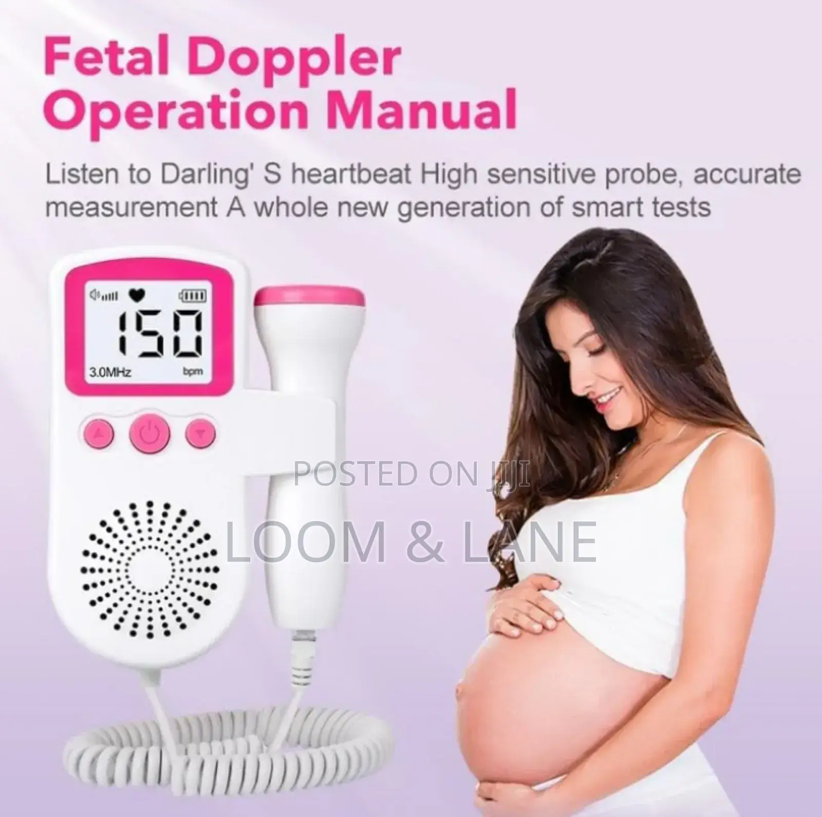 Handheld Digital Fetal Doppler/Baby Heartbeat Monitor