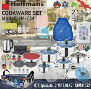 215pcs Cookware Set