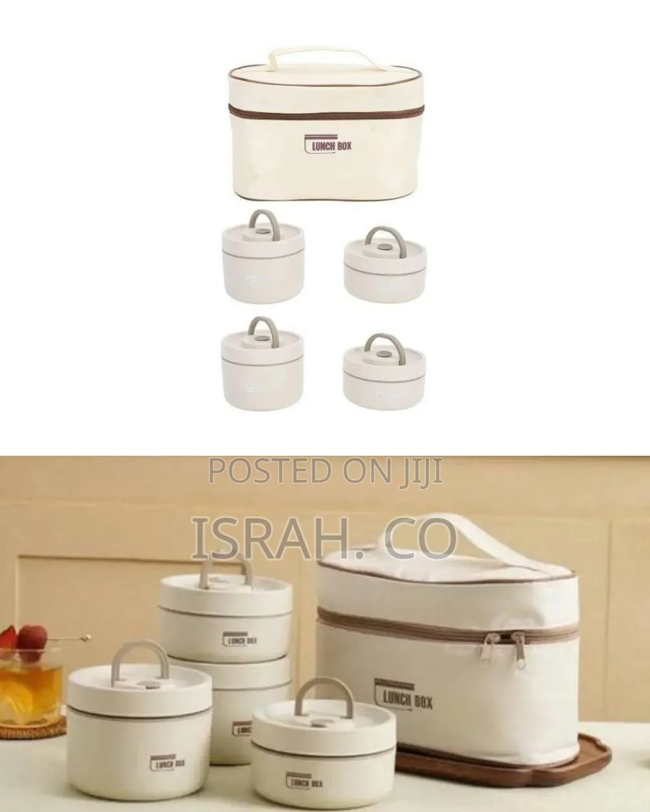 5 Pieces Lunch Box Set. Comes With 4 Small Food Flasks and 1 Thermal.