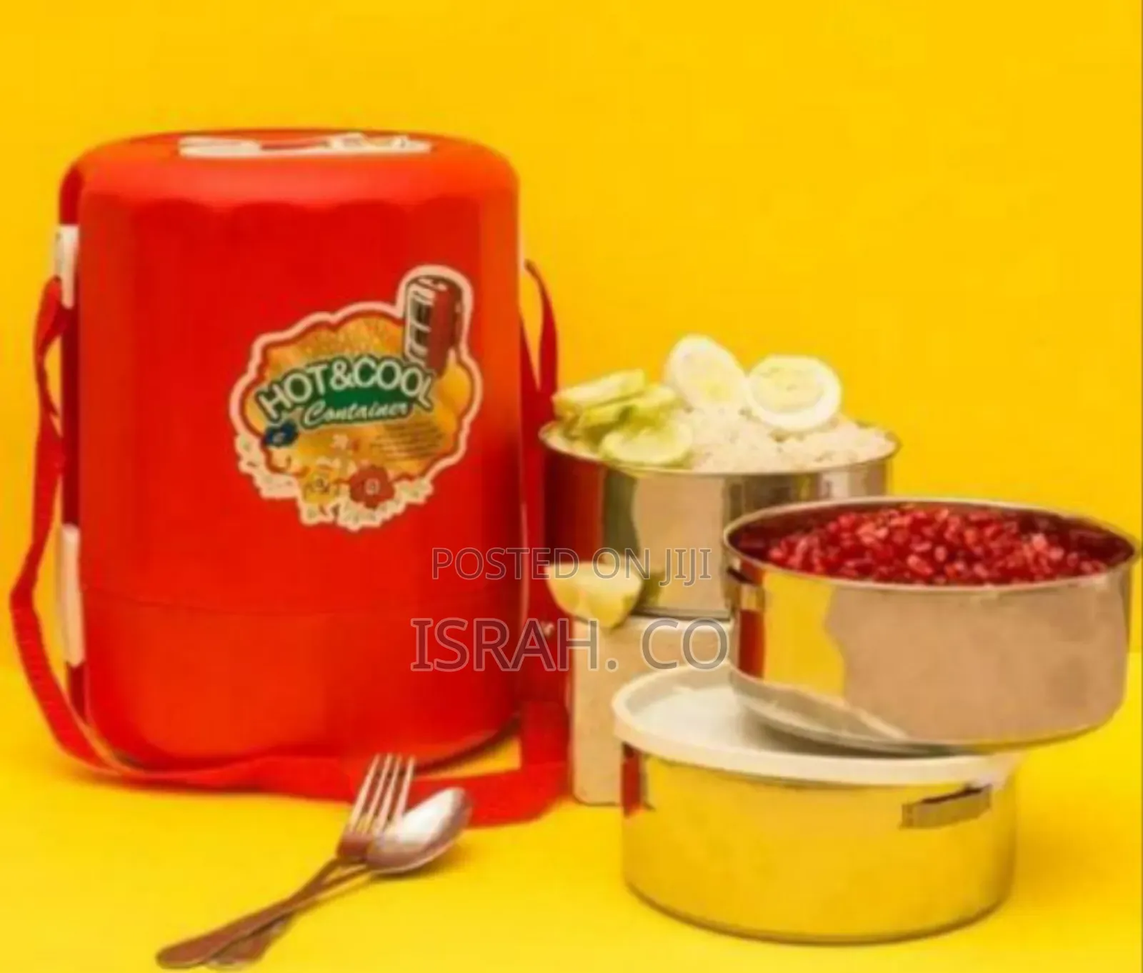 Hot Cool Insulated Food Container With Strap