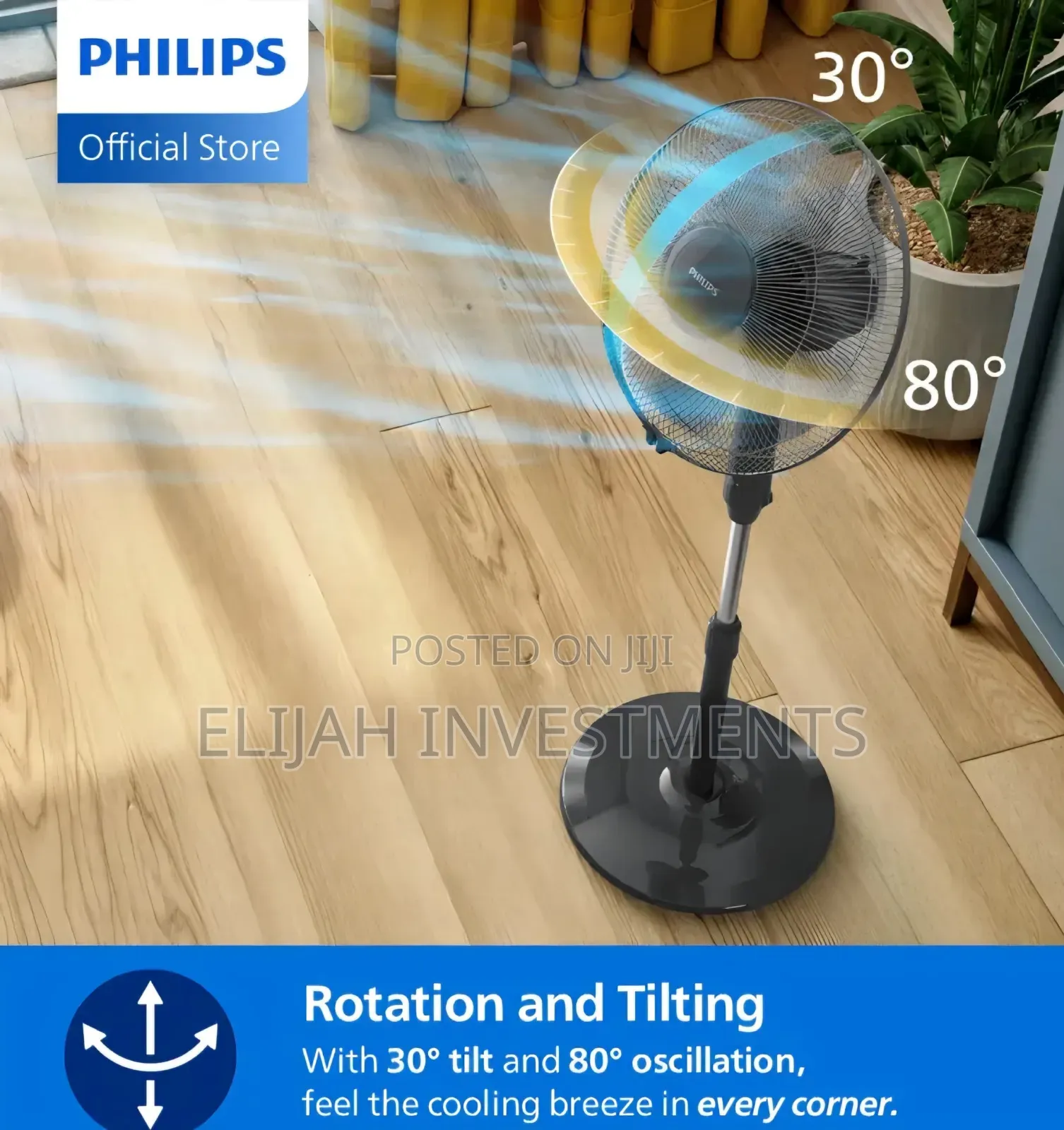 Philips Series 600 Pedestal Fan, Model Acp620/01.
