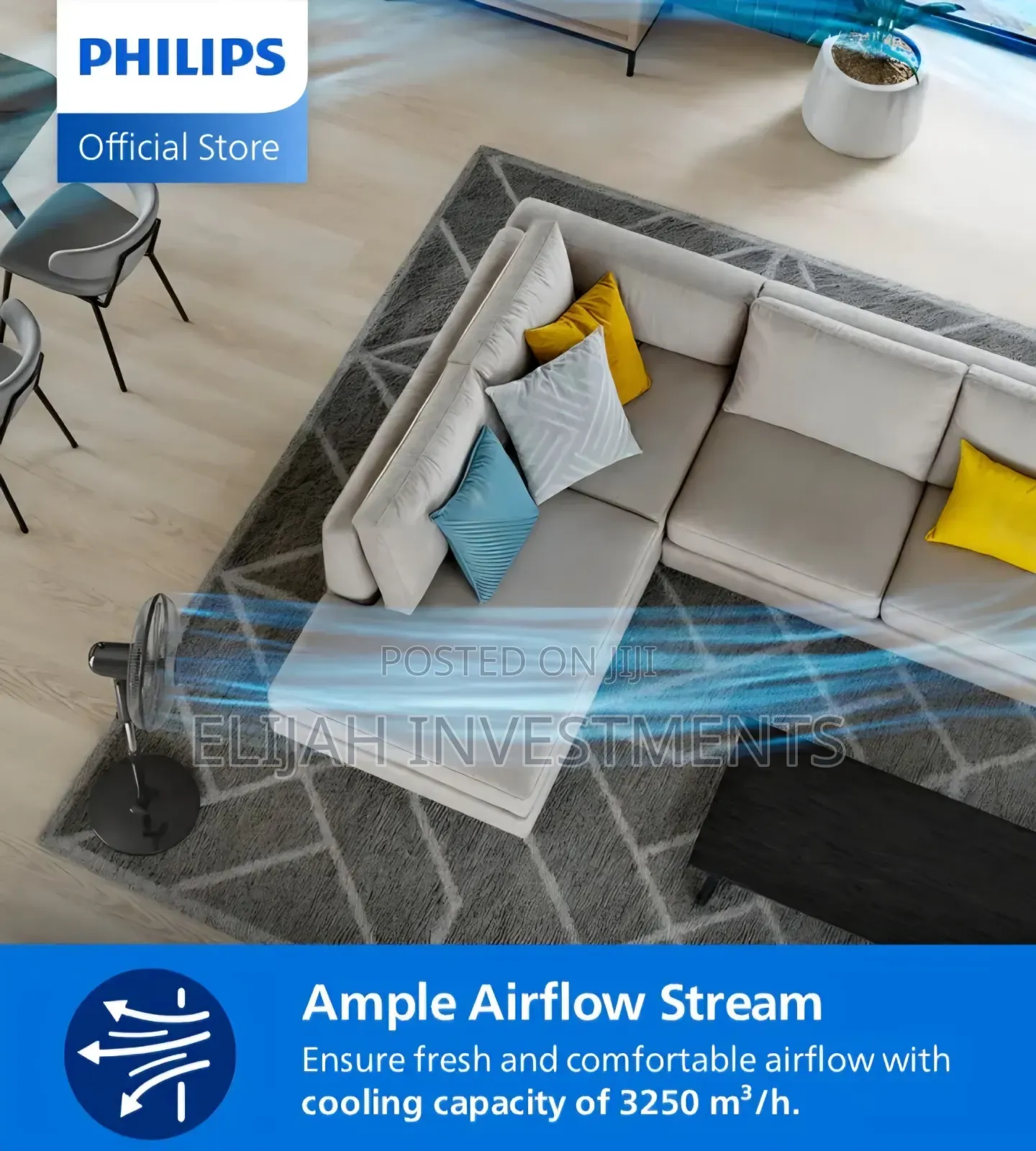 Philips Series 600 Pedestal Fan, Model Acp620/01.