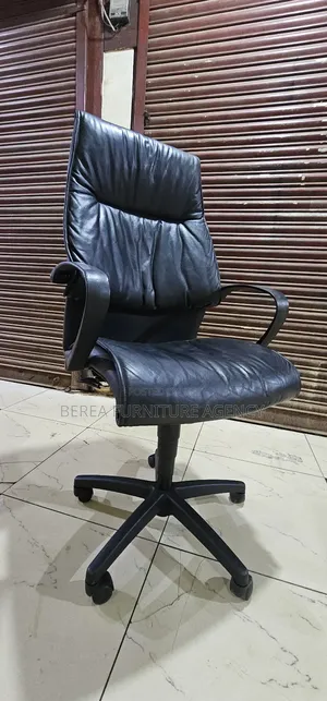 Hard Leather Malaysian Office Chair