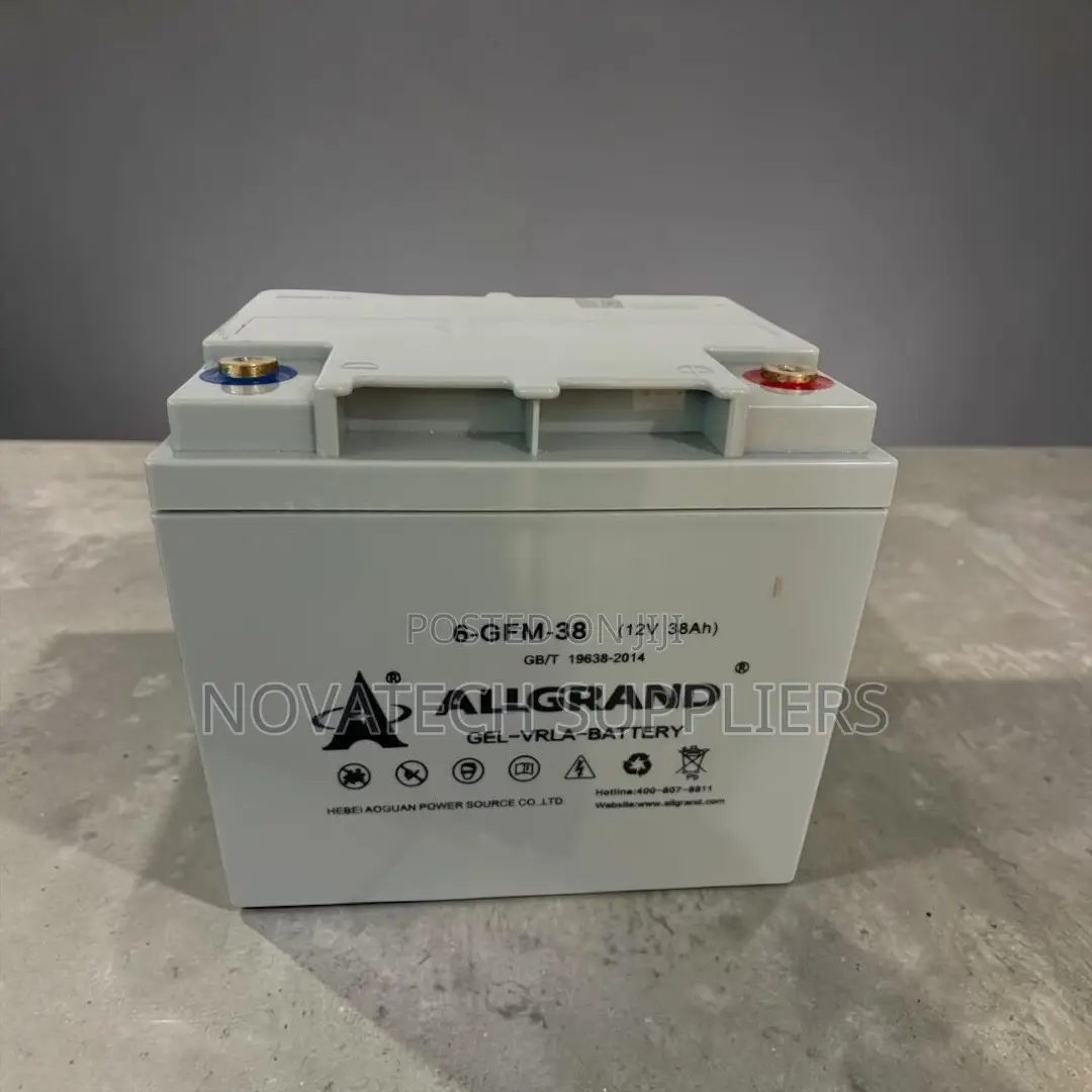 38ah Allgrand 12v Solar Gel Storage Battery