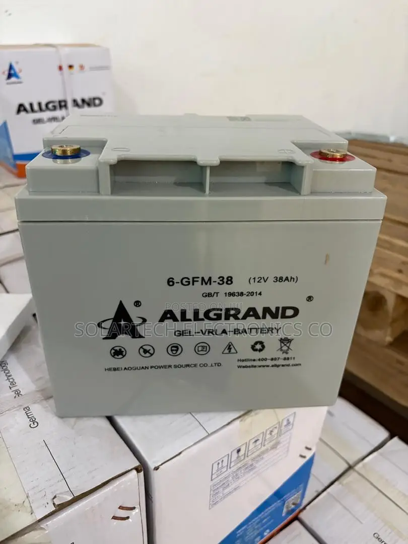 Allgrand 38ah 12v Sealed Maintenance-Free Gel Battery