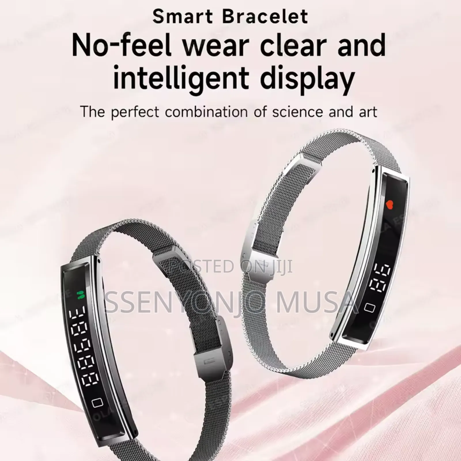 Smart Fitness Bracelet With Heart Monitor – Waterproof for Men Women