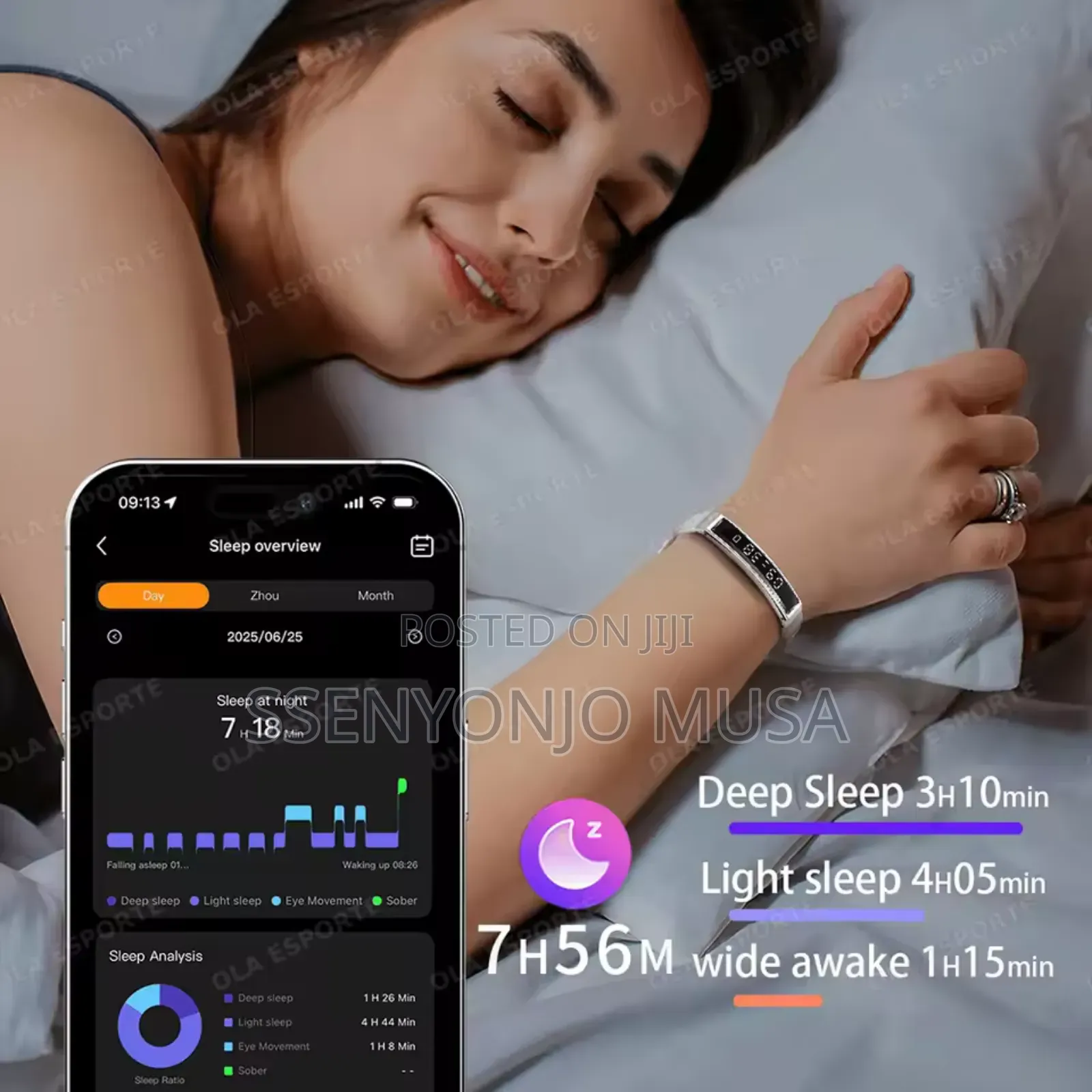 Smart Fitness Bracelet With Heart Monitor – Waterproof for Men Women