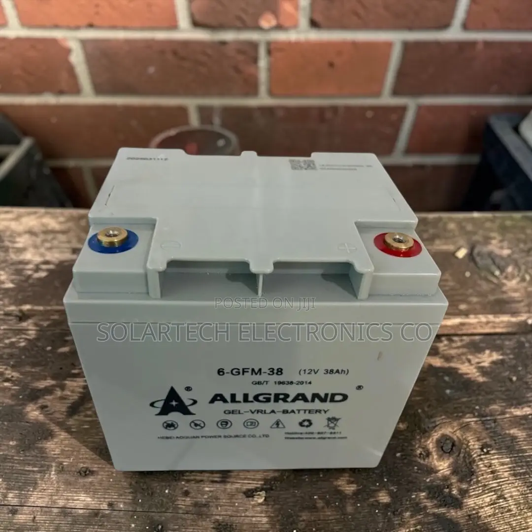 38ah 12v Allgrand Premium Solar Gel Backup Battery