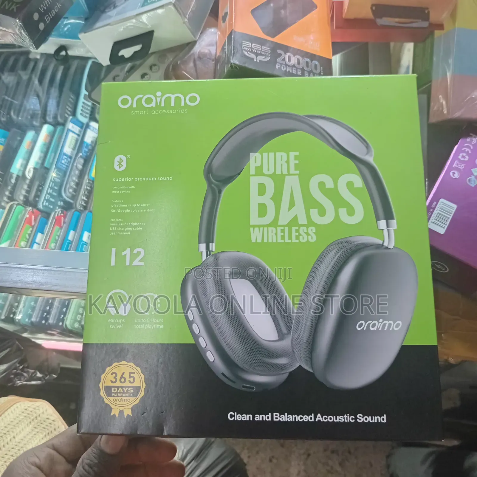 Oraimo 12 Pure Brass Wireless Headphones