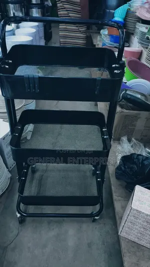 Metal, 3-tier Rolling Utility Cart