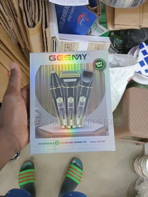 Geemy Gm-8065 3-in-1 Rechargeable Shaver and Trimmer Set