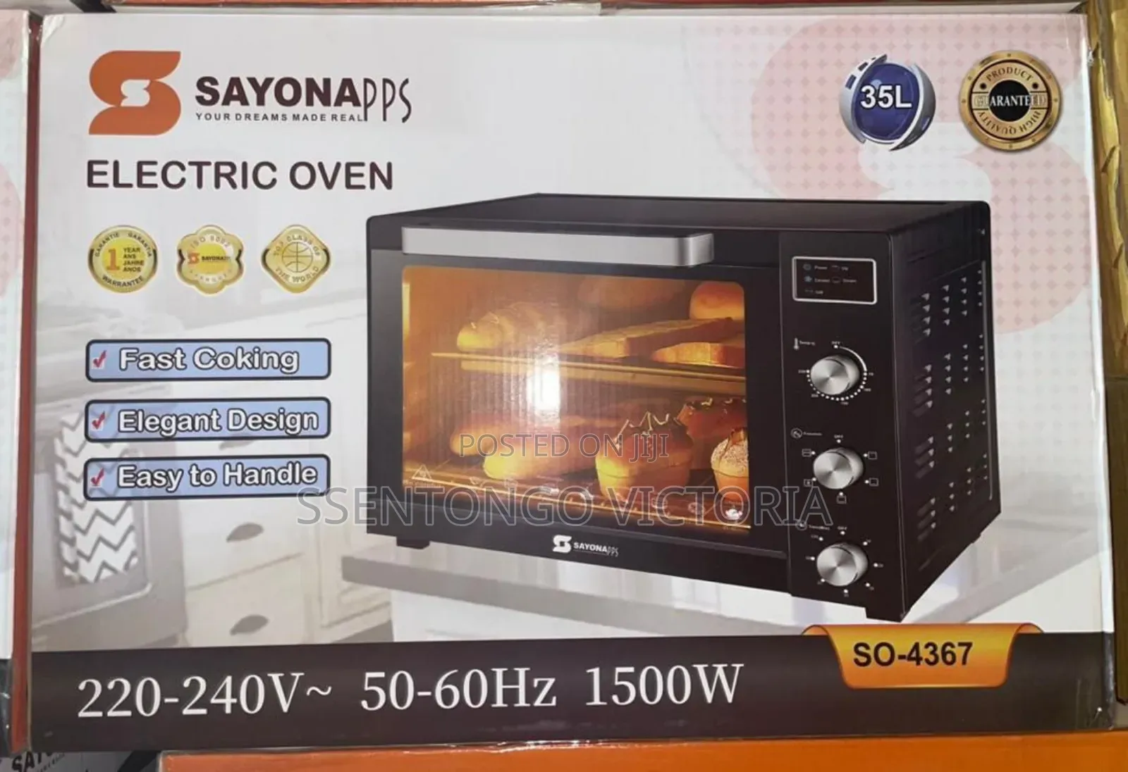 Mini Oven Sayona 35ltrs