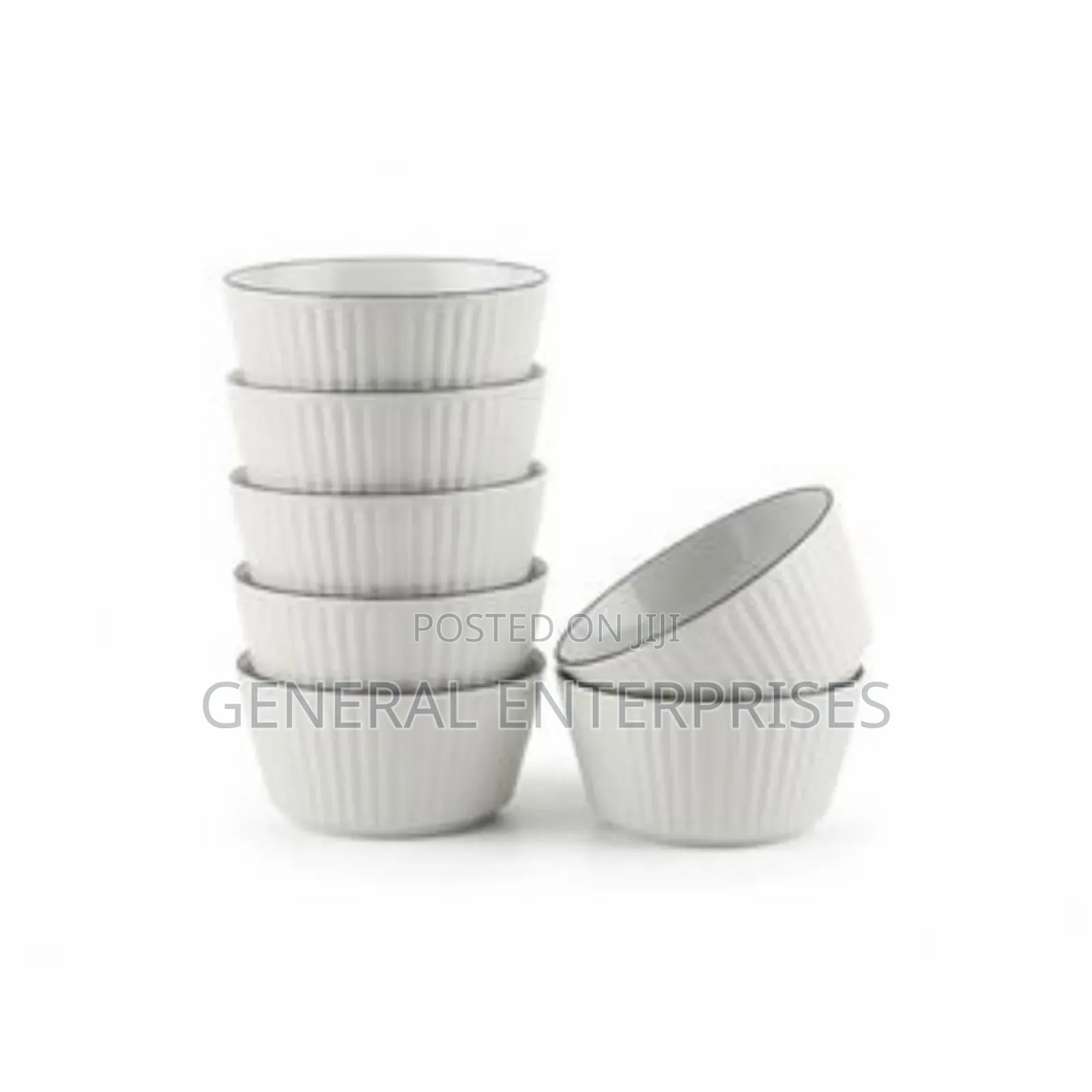 Set of Nutriups White Ceramic Bowls
