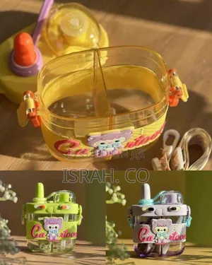 Adorable Cartoon-Themed Kids' Water Bottle / Juice Cup (800ml)