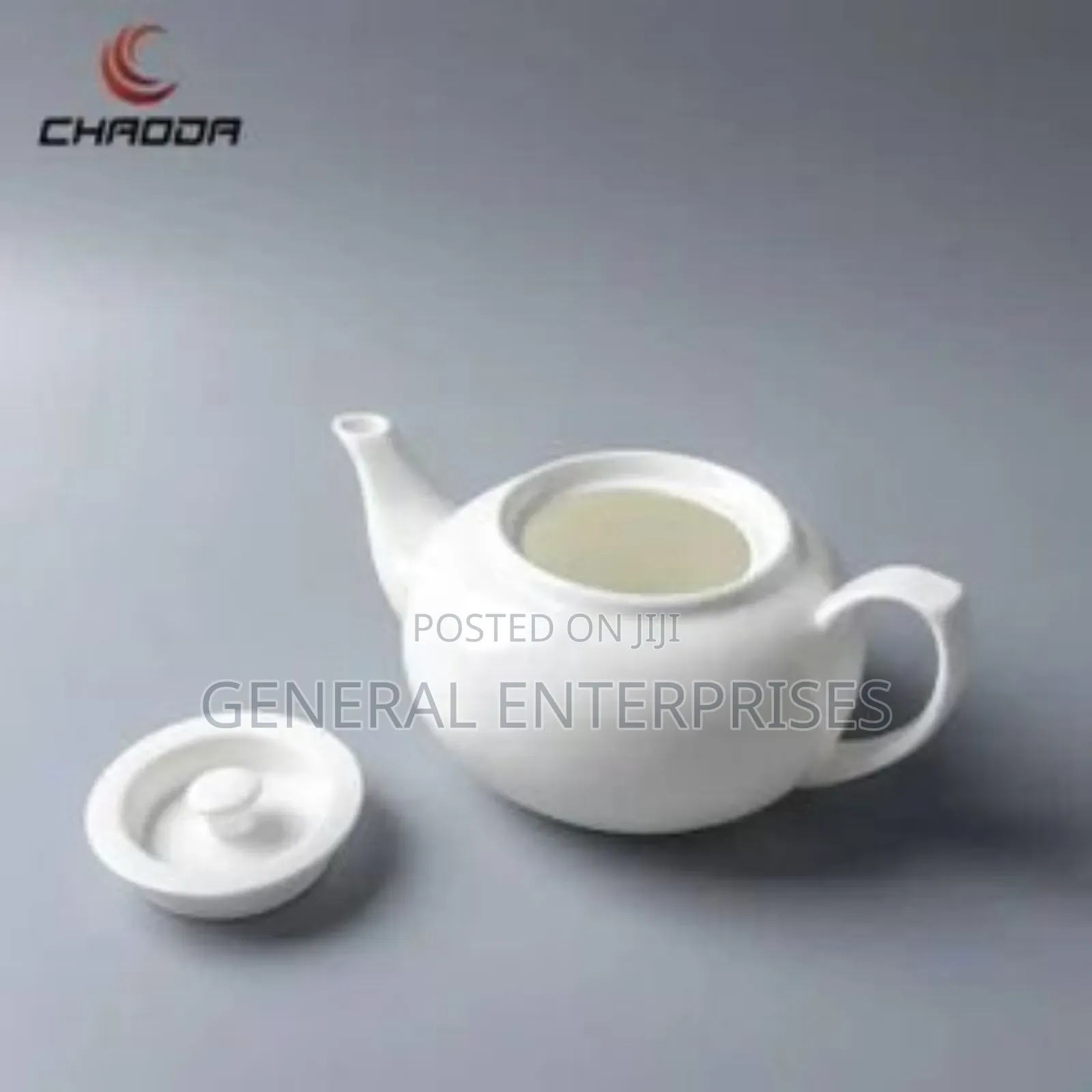 Chaoda Brand 1000ml Fine Porcelain Tea Kettle and Teapot Set.