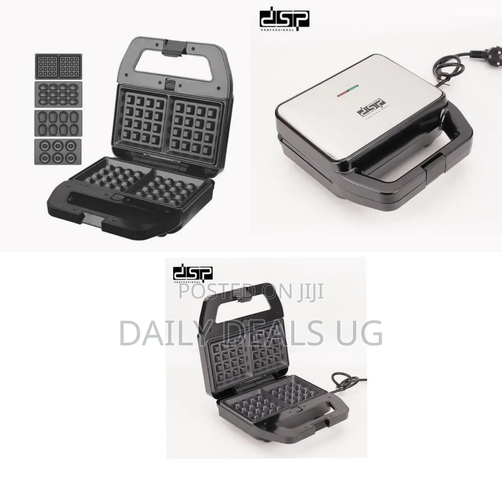 DSP Versatile Multi-Functional Snack Maker With Interchangeable Plates