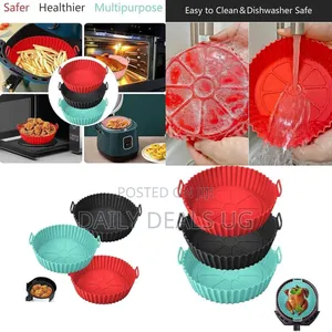 Reusable Silicone Air Fryer Liners / Baskets - Mess-Free Air Frying