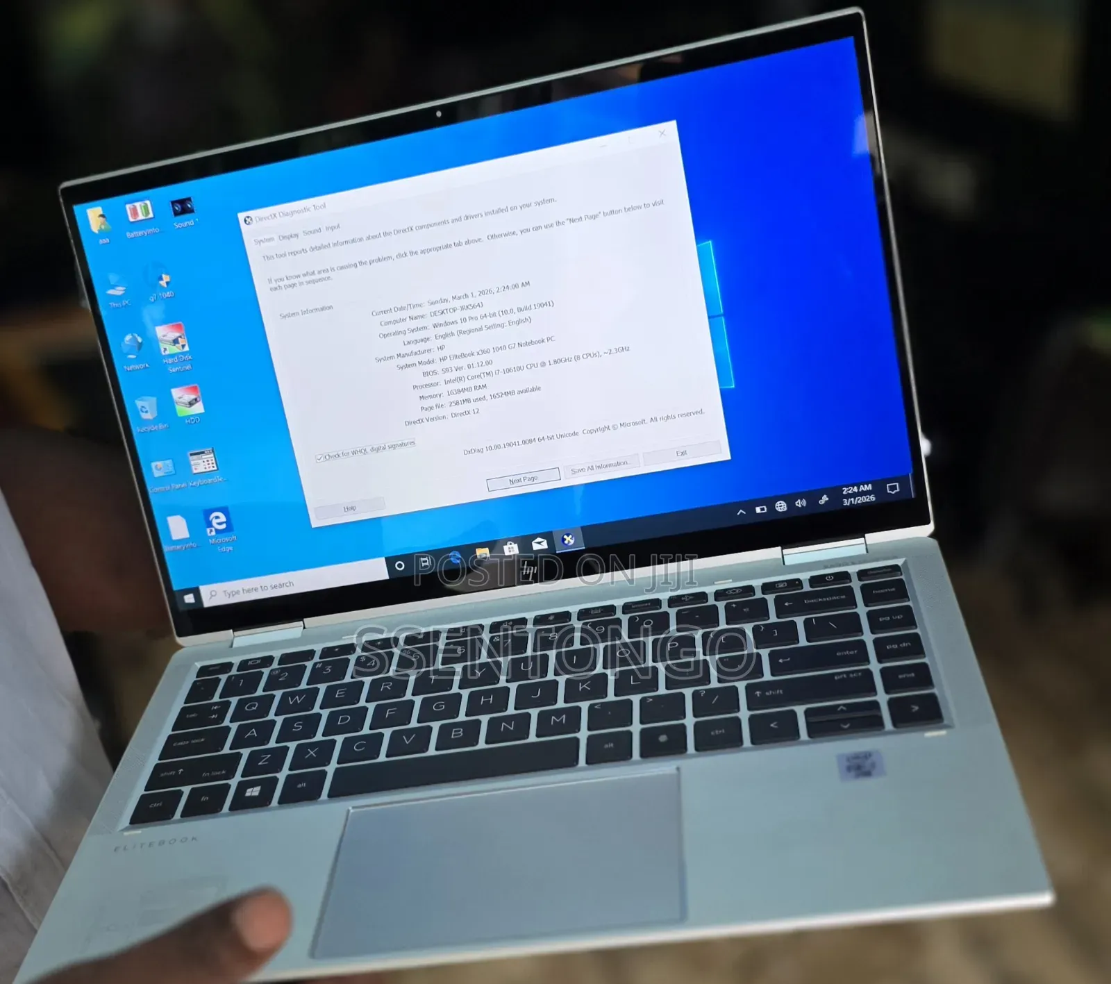 Laptop HP EliteBook x360 1040 G7 16GB Intel Core i7 SSD 512GB