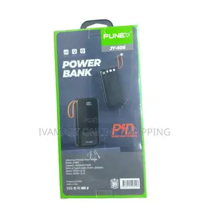 Punex Jy-606 20000mah Power Bank - With Dual Flood Lights