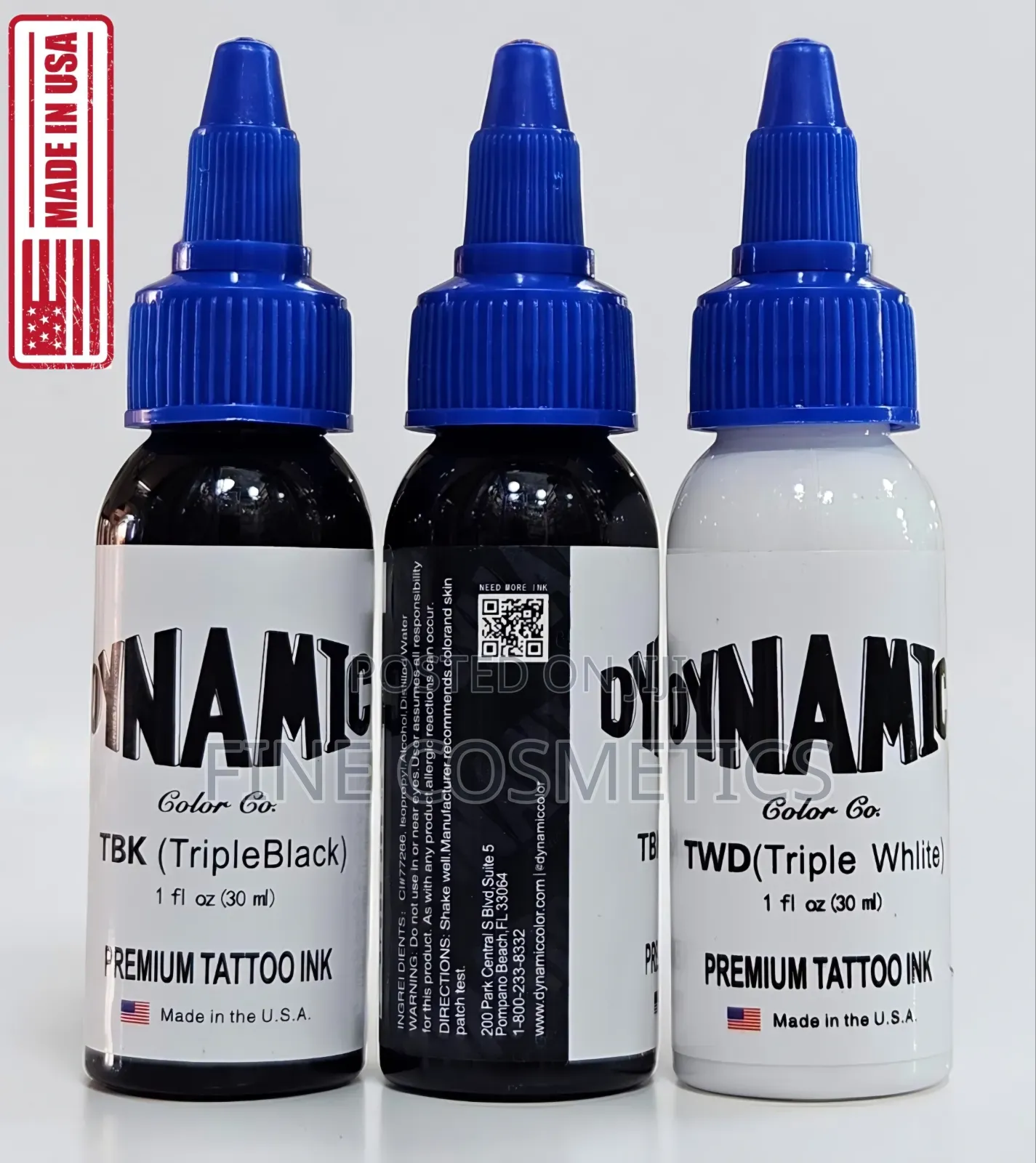 Dynamic TBK Triple Black Premium Tattoo Ink Microblading Pigment 30ml