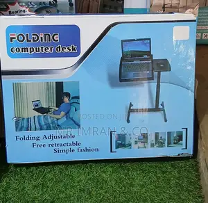 Portable, Foldable, and Height-Adjustable Laptop Computer Desk