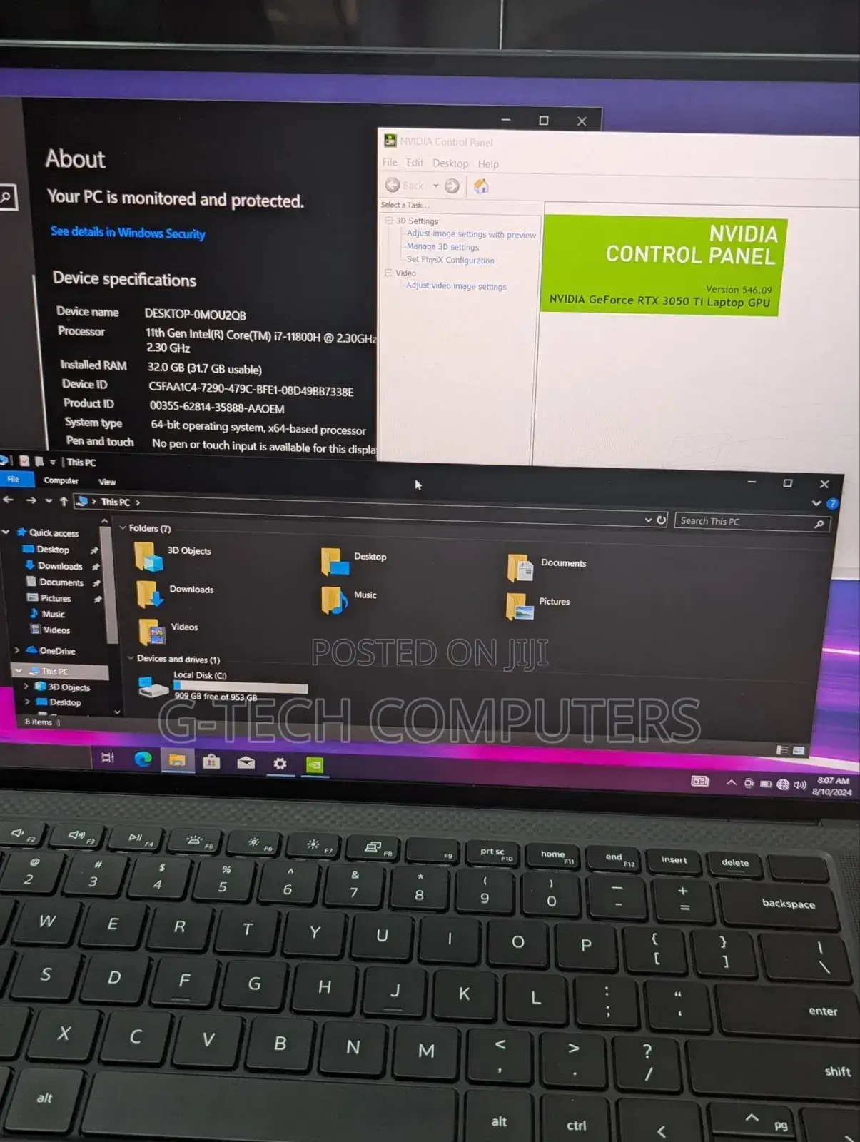 New Laptop Dell XPS 15 9510 16GB Intel Core i7 SSD 1T