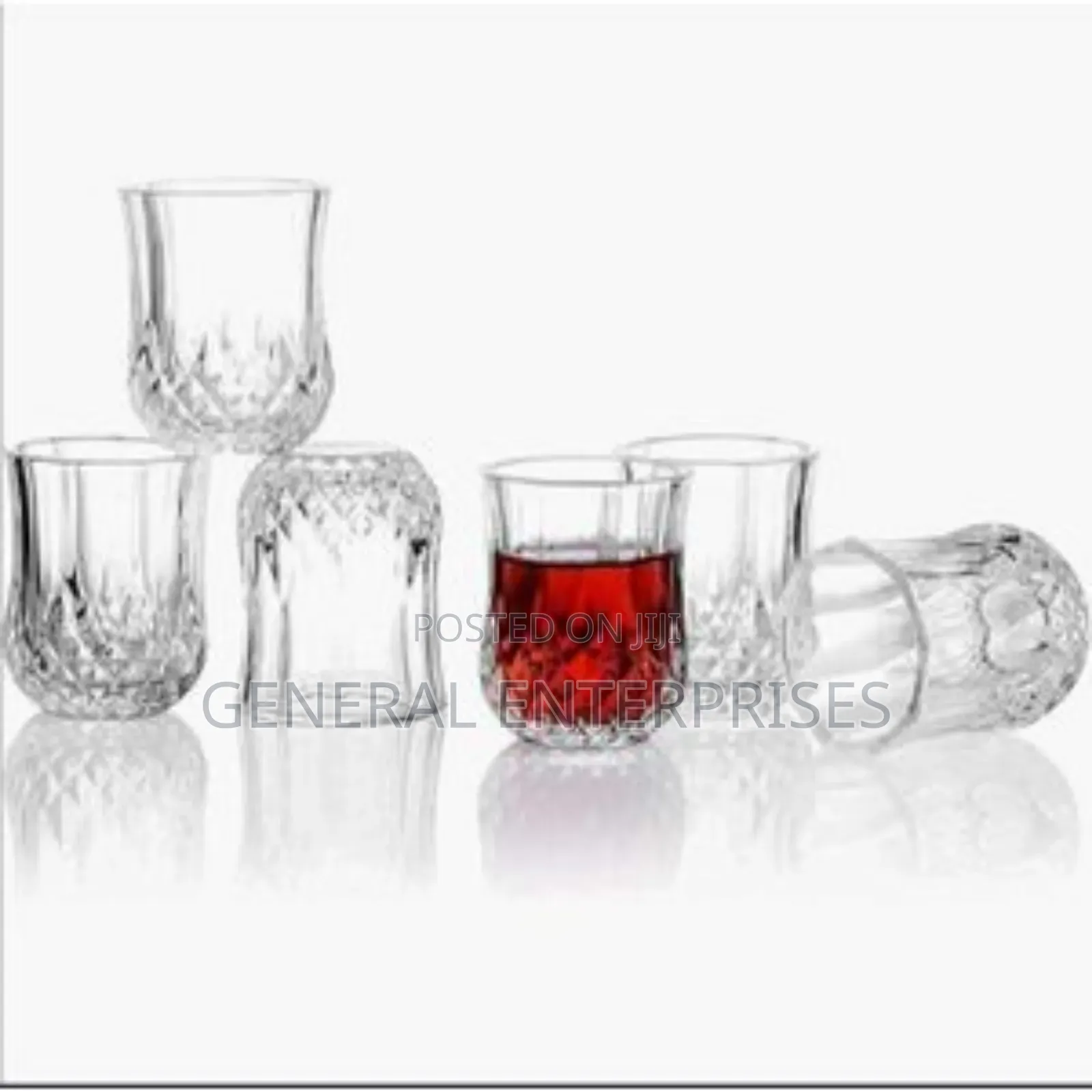 Set of Valeways 1.75oz Crystal Shot Glasses