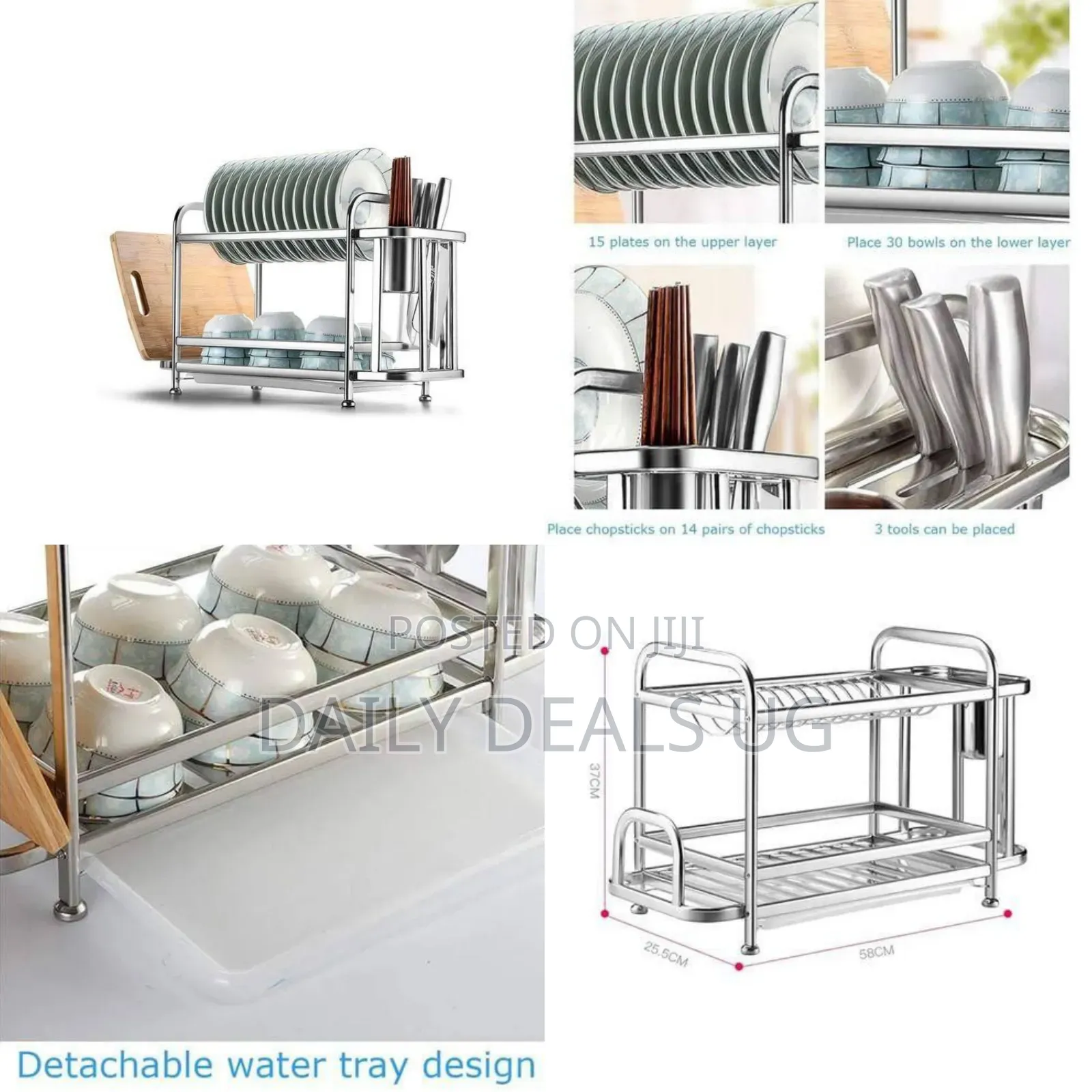 2 Tier Dish Drying Rack