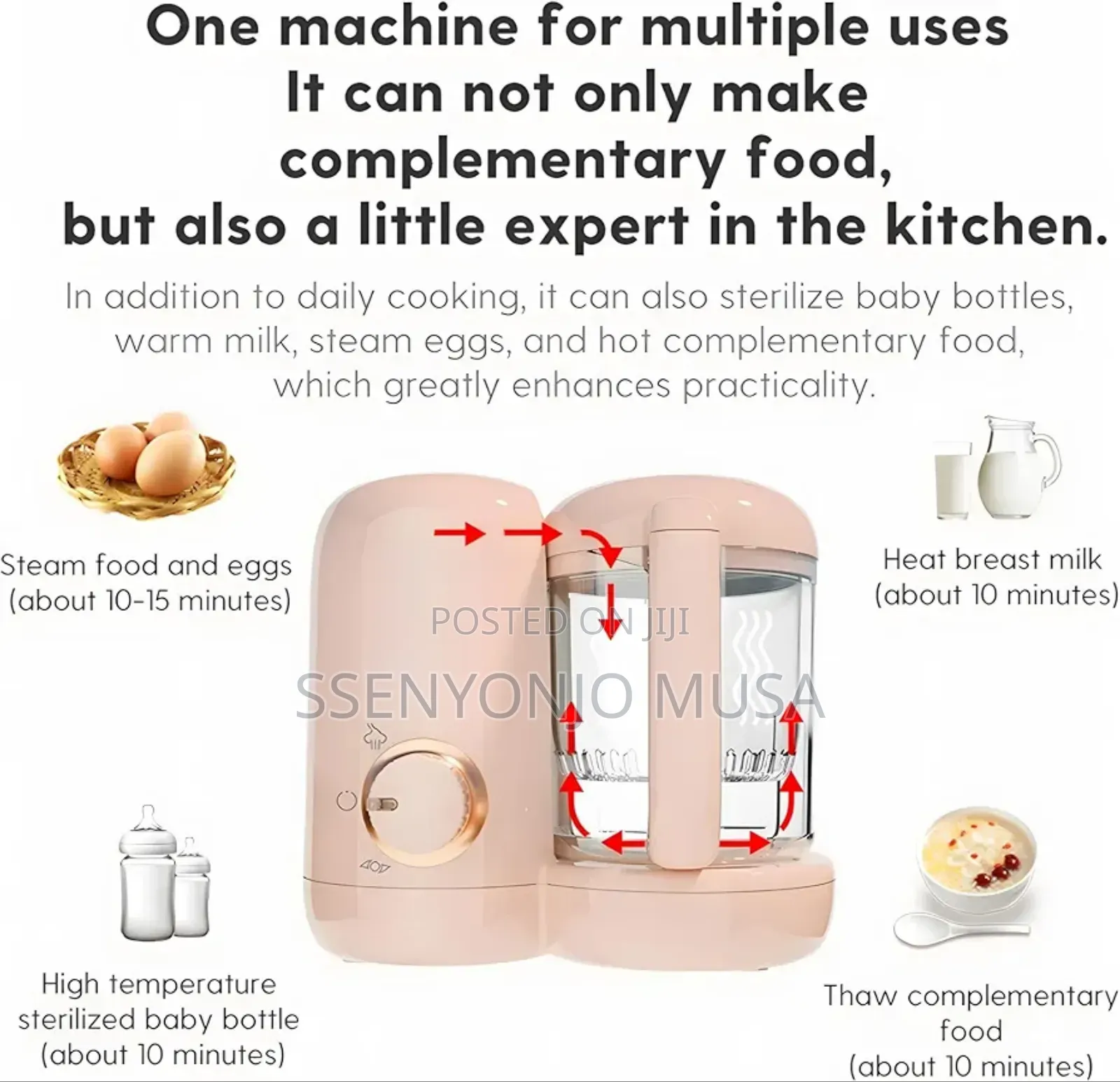 Multifunction Baby Food Maker – Steamer, Blender Grinder All-in-one