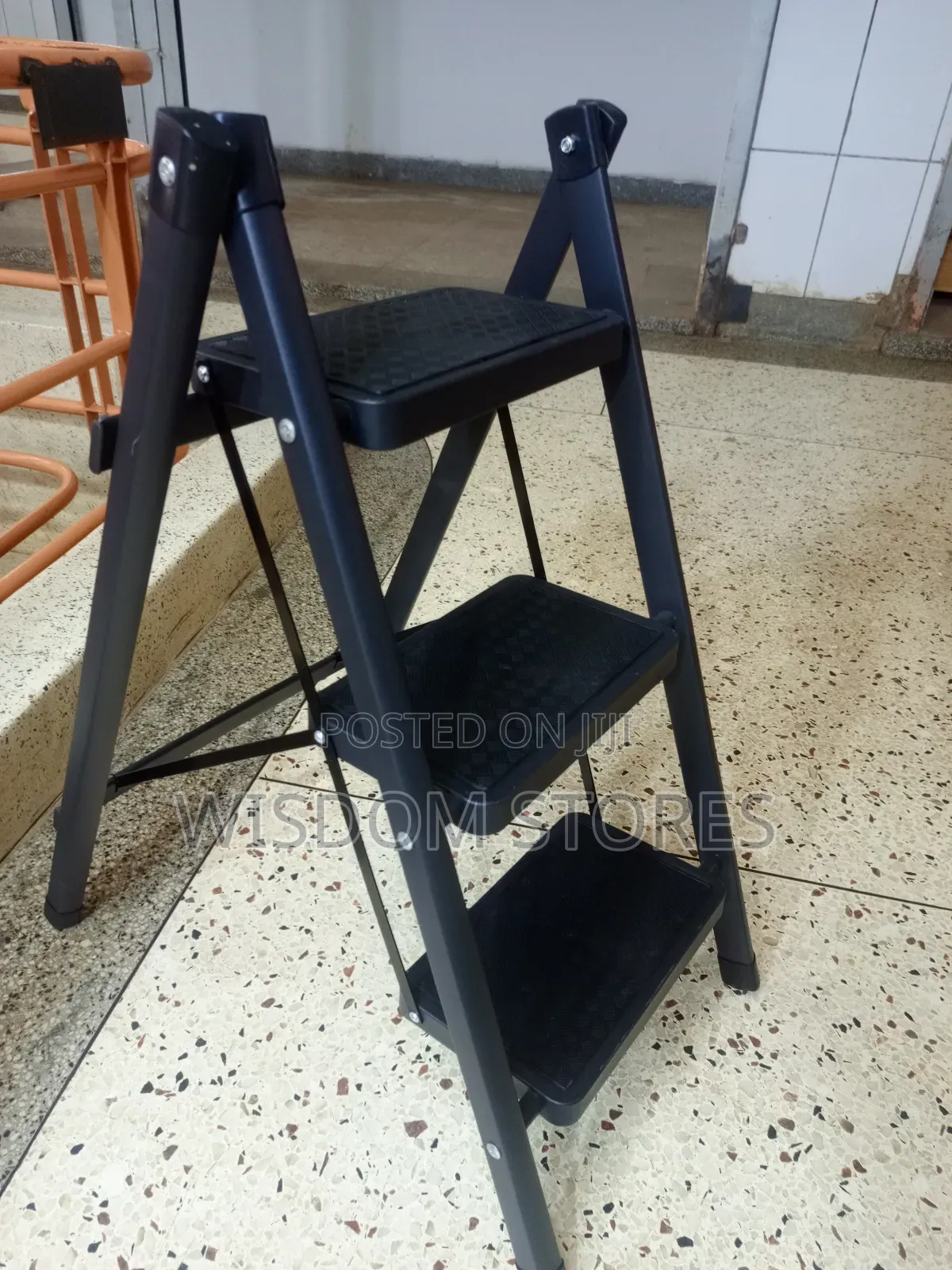 Three-Step Folding Ladder