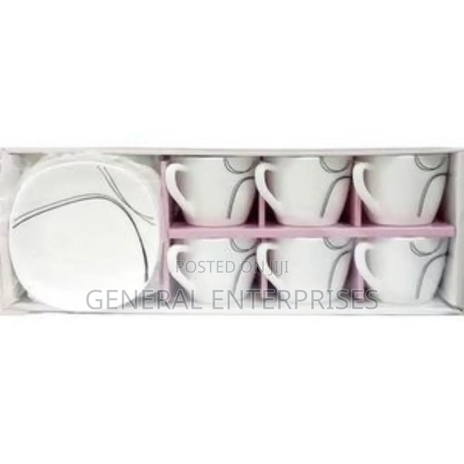 A 12-Piece Porcelain Tea and Coffee Cup Set