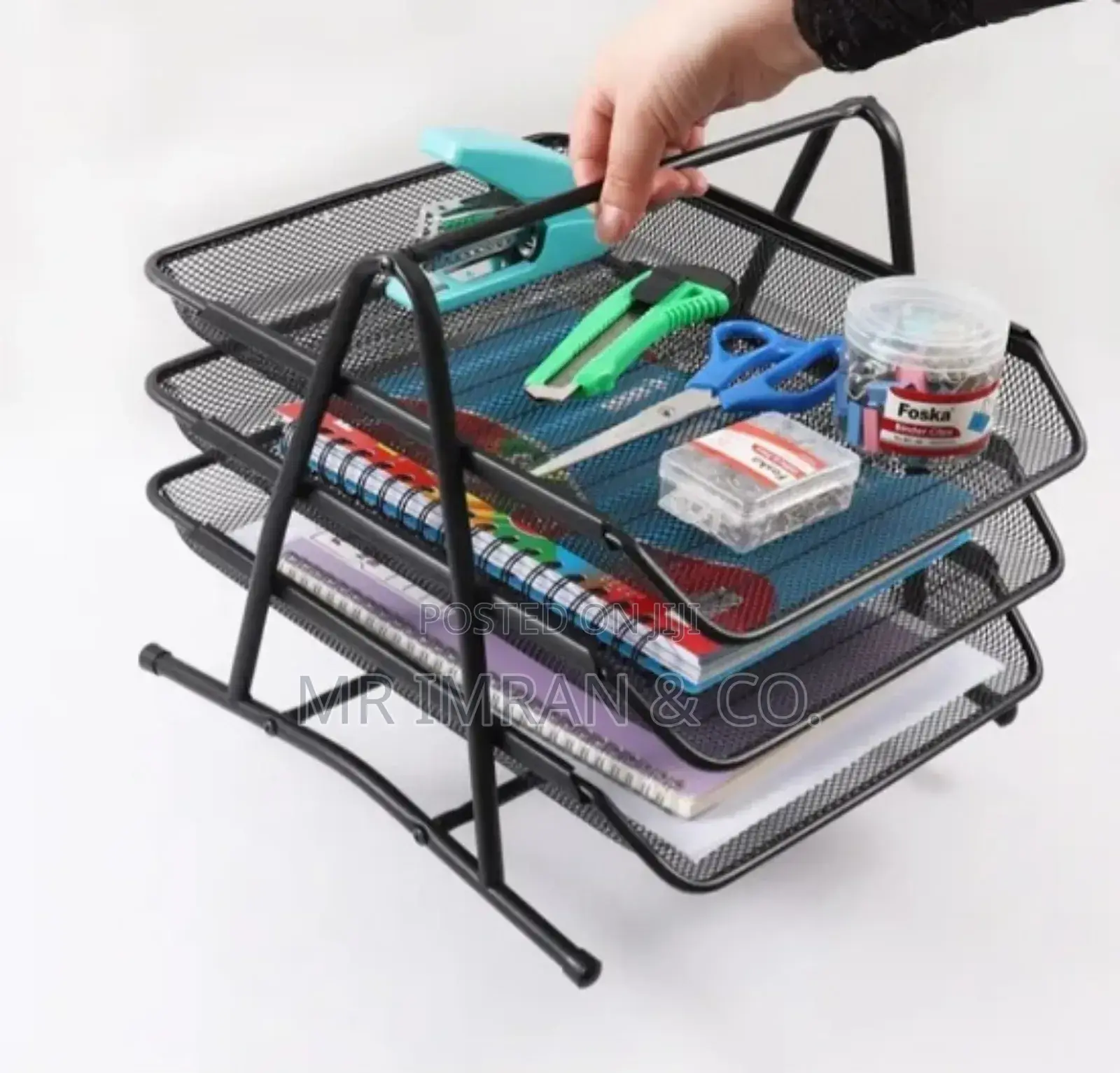 3 Tier Mesh File Tray Organiser