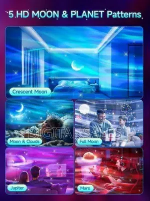 Dynamic Star And Galaxy Projector With Speaker And Remote Control