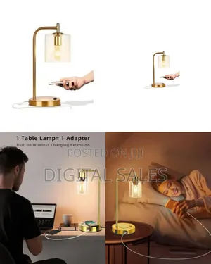 Modern Metal Arch Candle / Wax Warmer Lamp With Wireless Charging Base