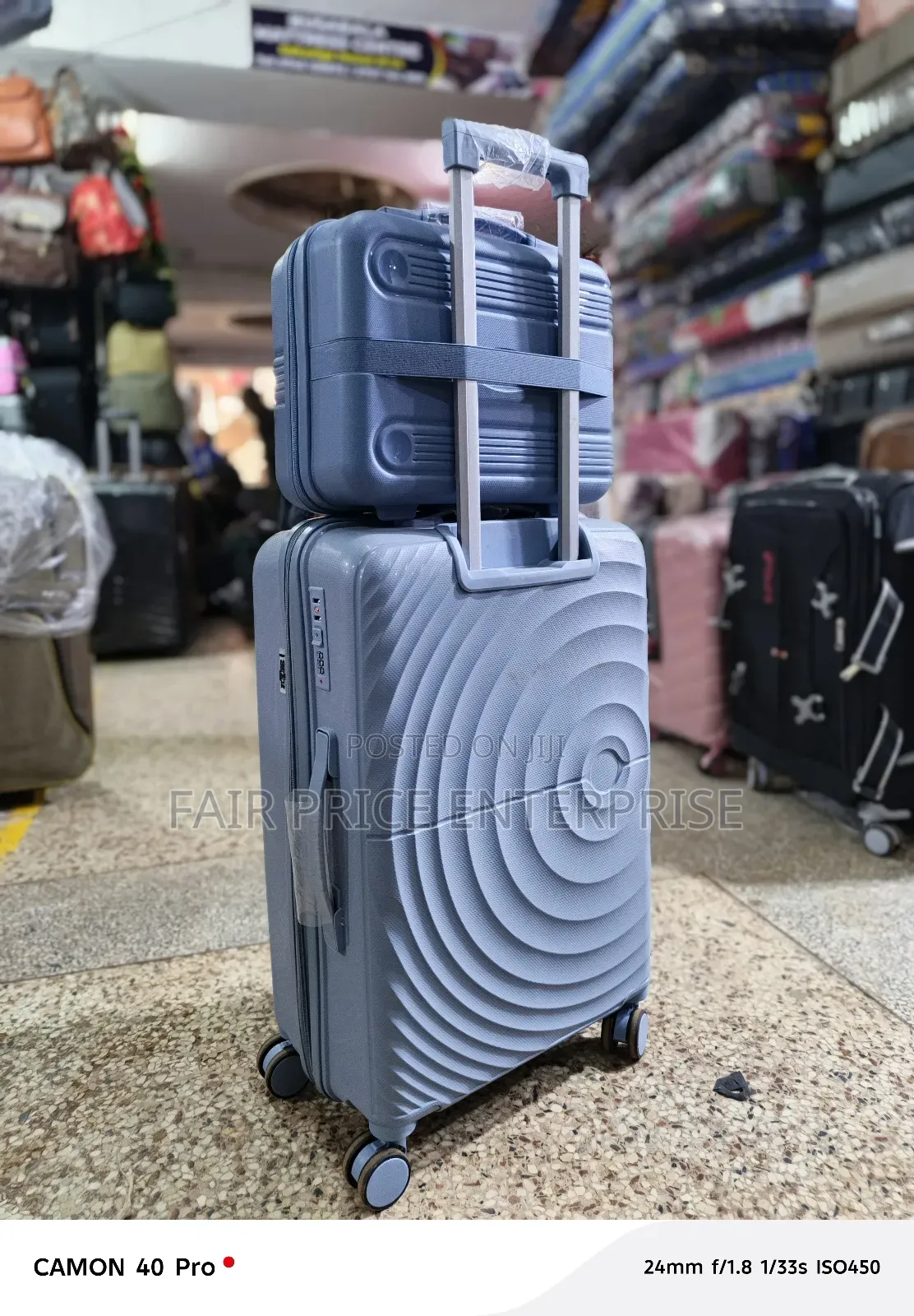 Noble Plastic Suitcase Small Size and Beauty Case