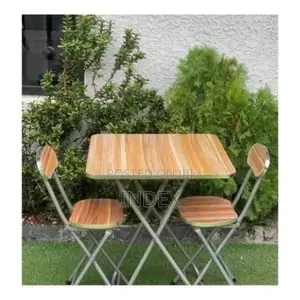 Foldable Reading/Laptop Table and Two Chairs