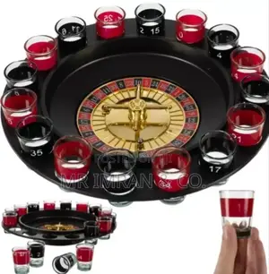 Shot Glass Roulette Drinking Game Set.