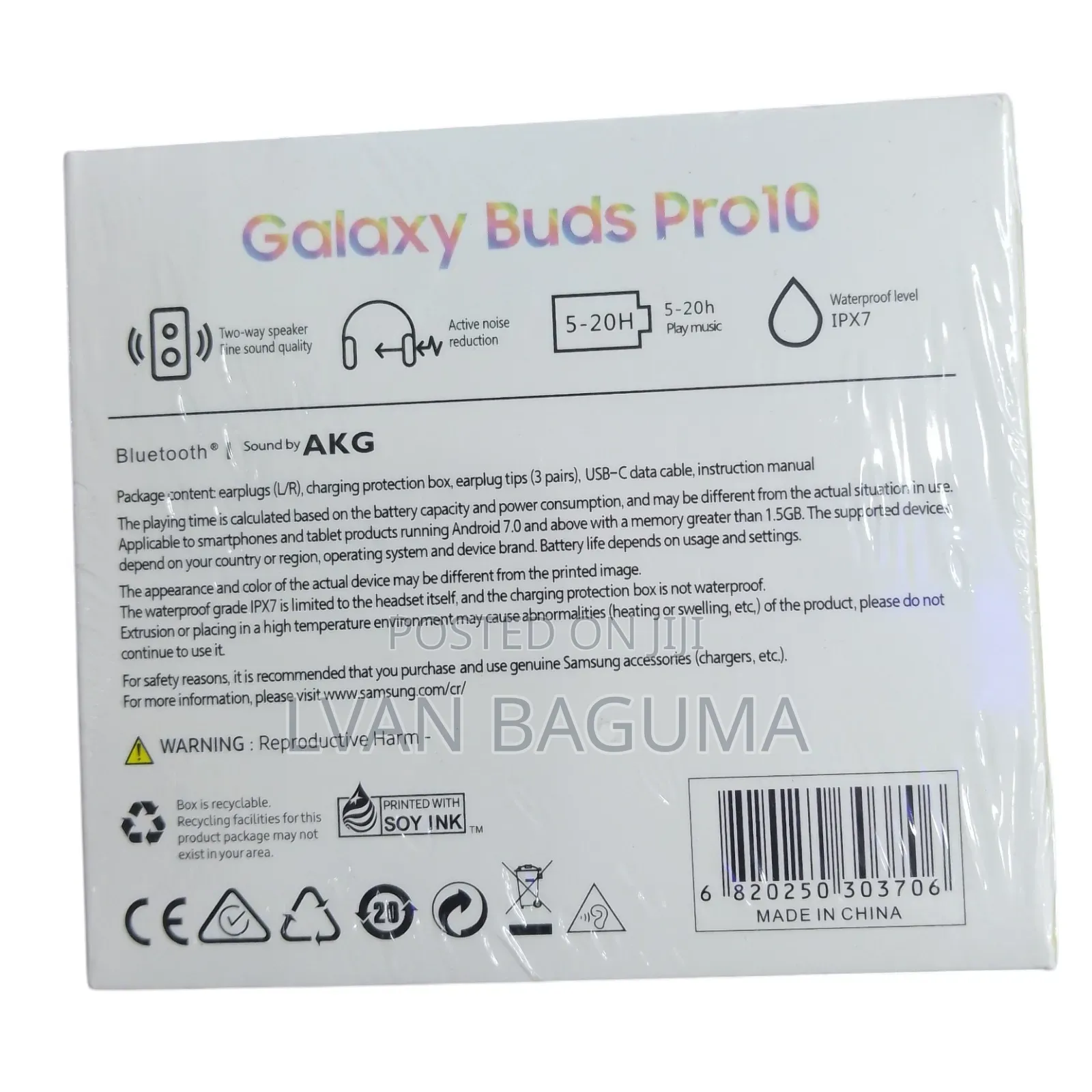Samsung Galaxy Buds Pro 10 Earphones - Active Noise Reduction