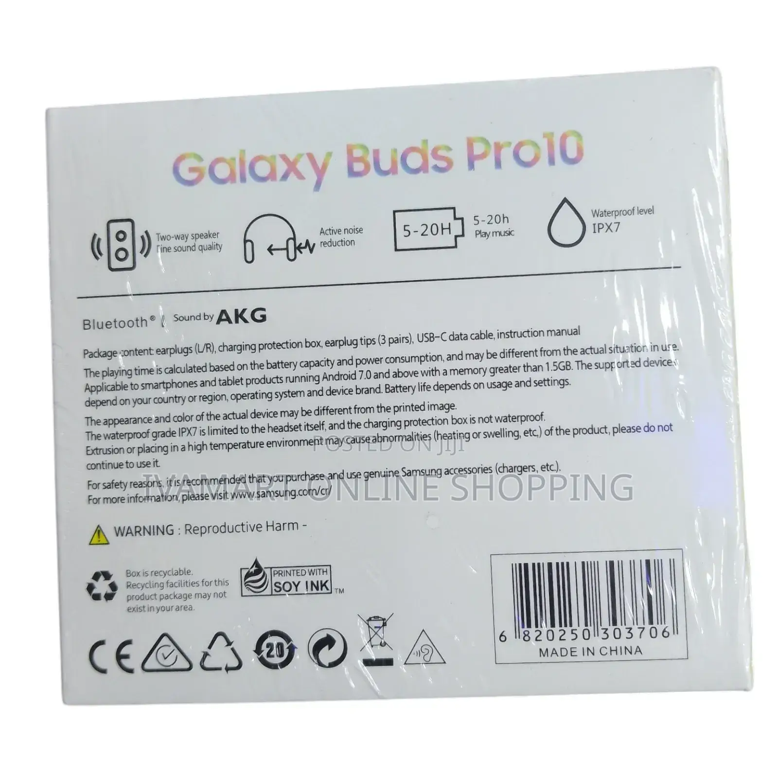 Samsung Galaxy Buds Pro 10 Earphones - Active Noise Reduction