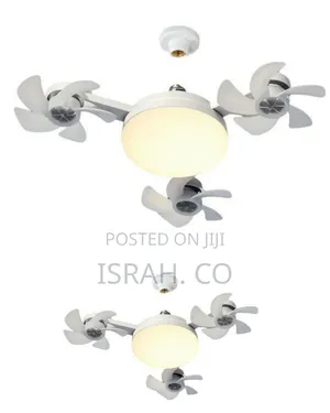 Integrated Multi-Fan Led Ceiling Light Socket Fixture