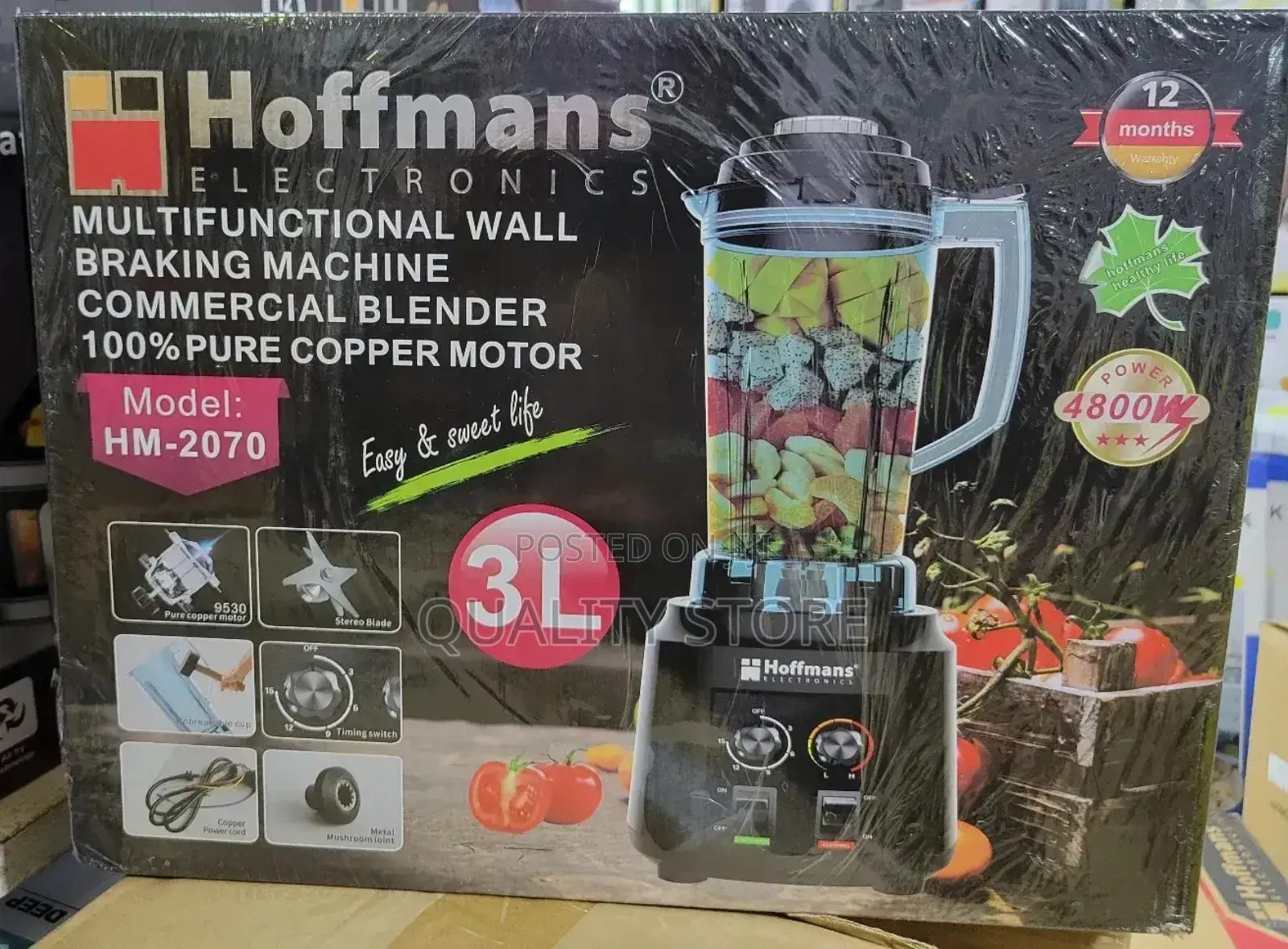 Hoffmans Hm-2070 3l Electric Blender
