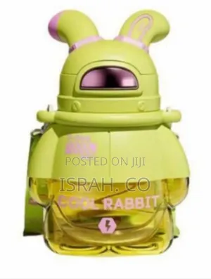 Fun "Cool Rabbit" Bunny-Shaped Water Bottle With Strap