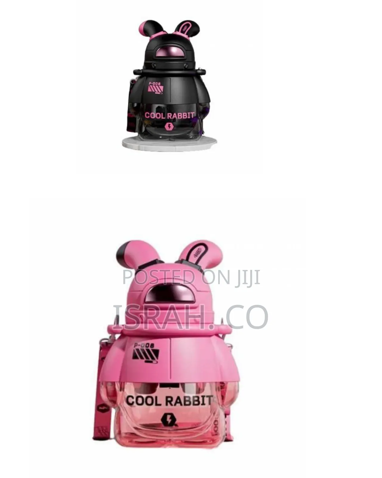 Fun "Cool Rabbit" Bunny-Shaped Water Bottle With Strap