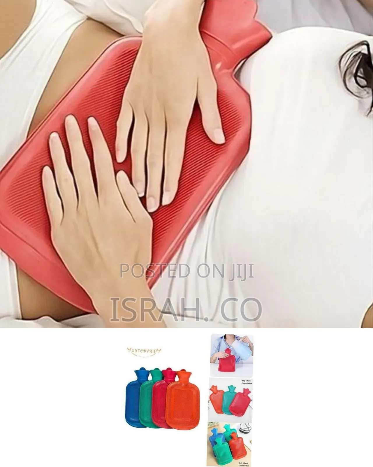 Classic Rubber Hot Water Bottle With Soft Comfort Cover