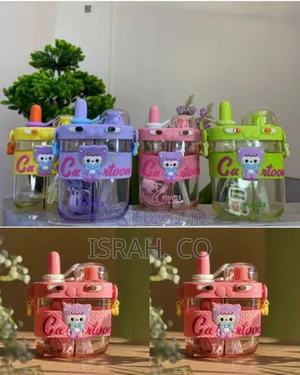Fun Cartoon Character Dual-Spout Children's Water Bottles