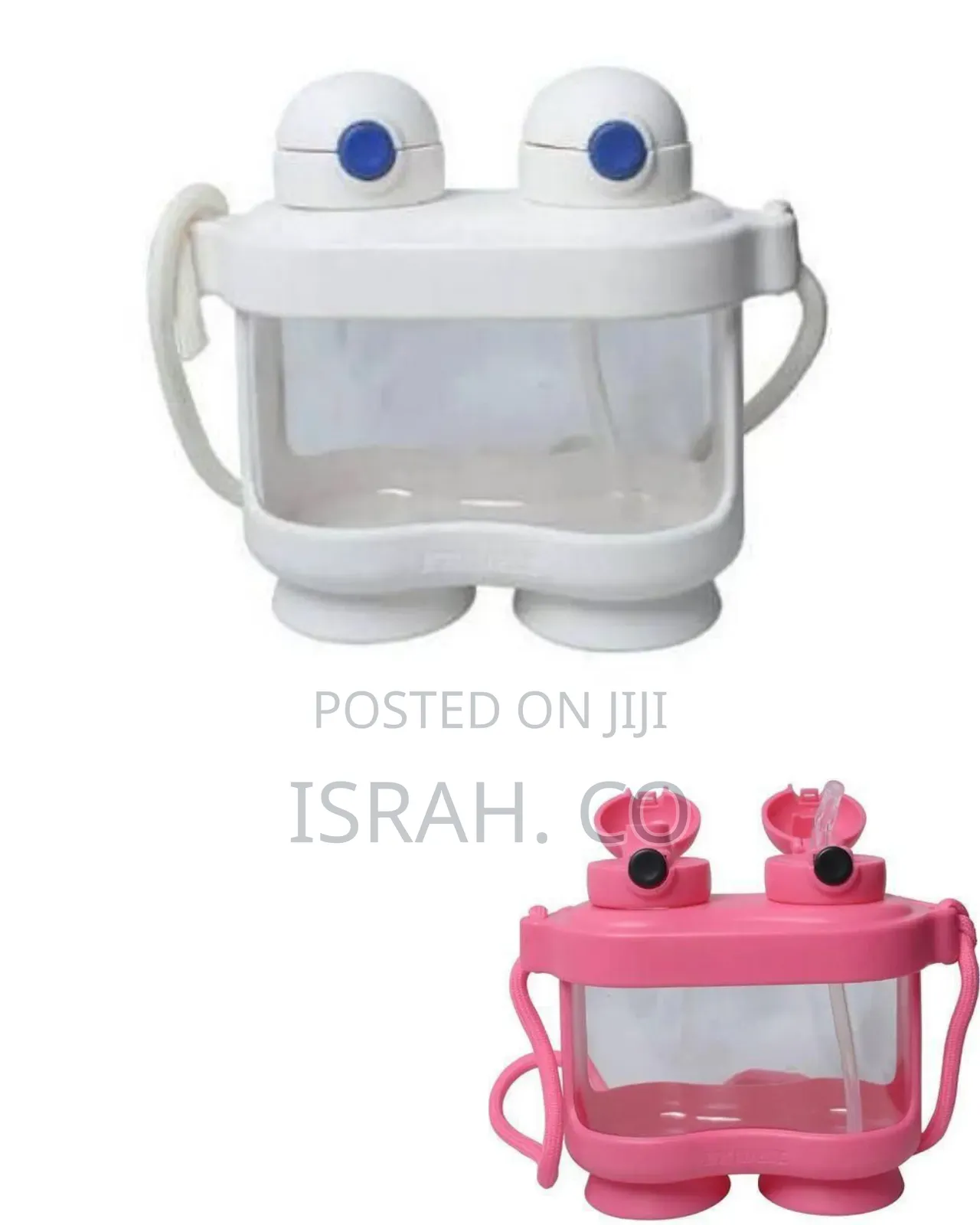 Adorable Dual-Spout Novelty Drinking Cup / Water Bottle, 800ml